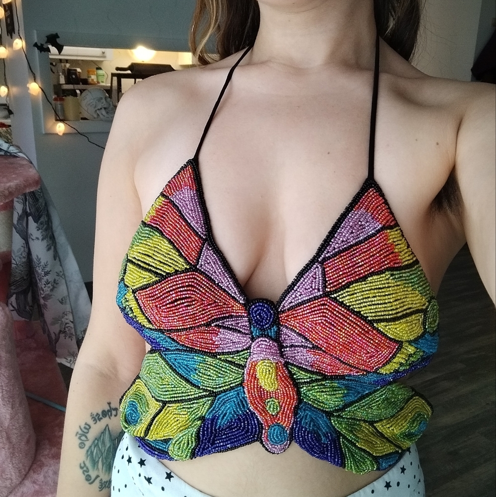 Butterfly rave top